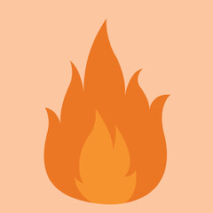 fire flame burning vector art illustration