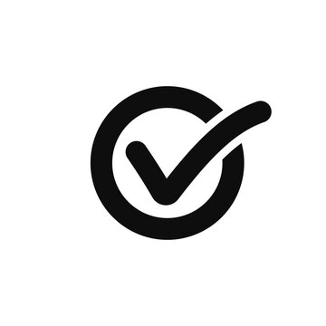 Simple verified icon, Check button icon, varified check mark vector eps.