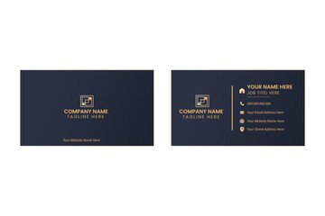 Simple Minimalistic Creative Unique Business Card Template Design 