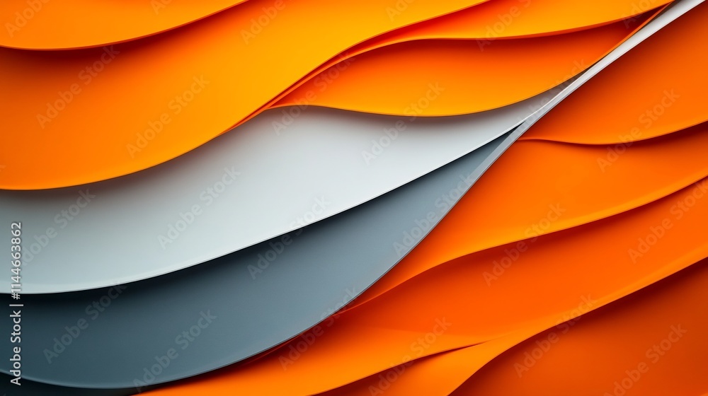 Poster dynamic orange and gray abstract background for modern presentations and layouts