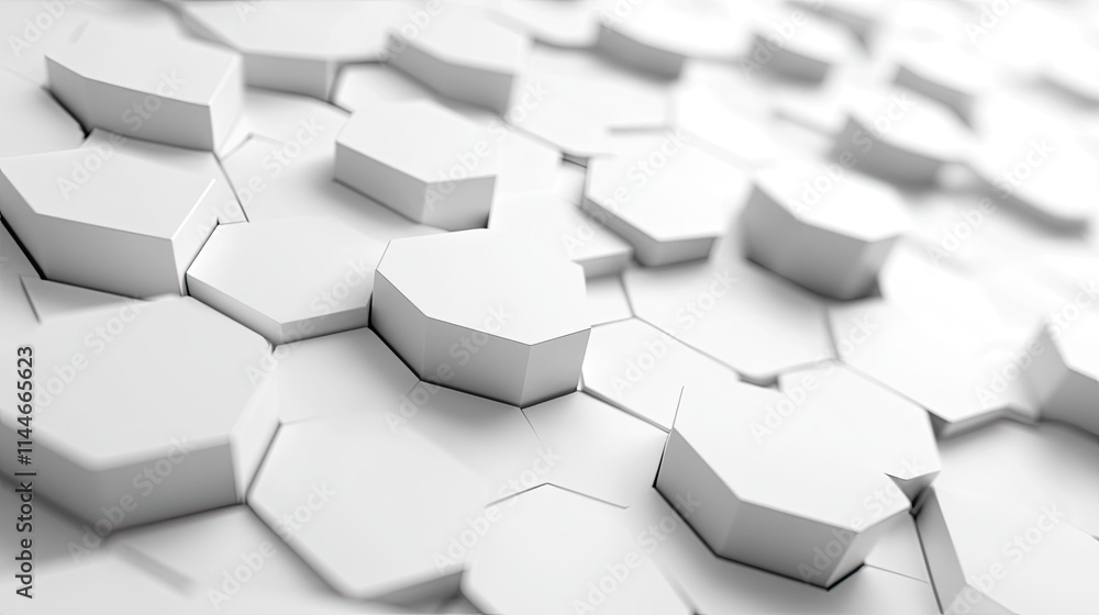 Poster abstract background of a digital hexagon .