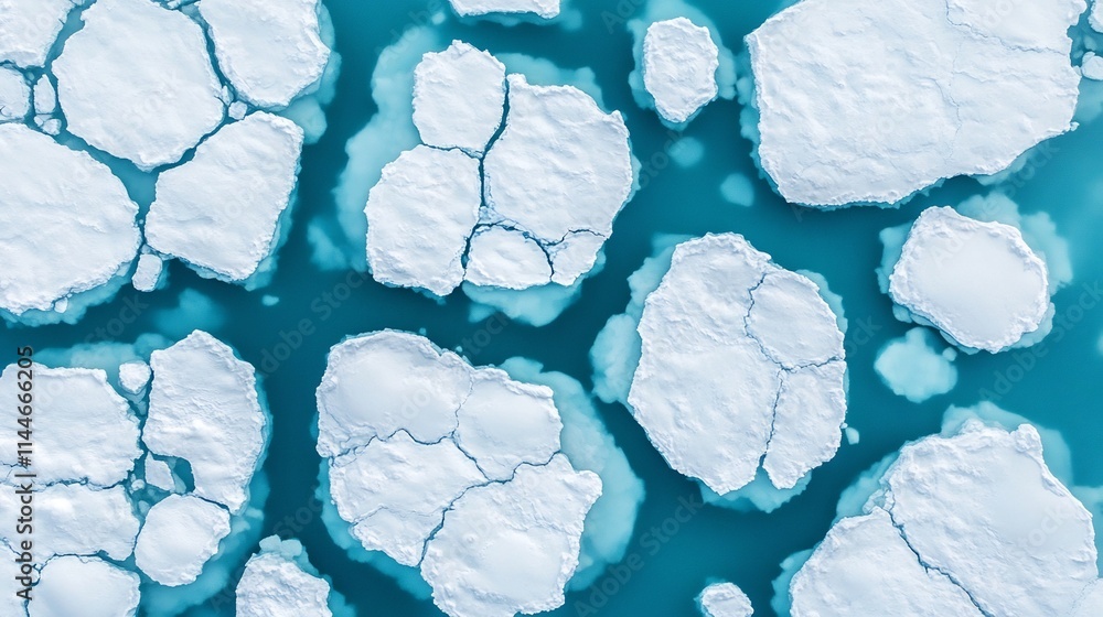 Aufkleber icy expanse - visualizing global temperature records and the 1.5c threshold