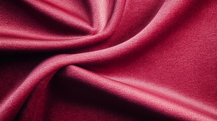 Obraz premium Luxurious Burgundy Satin Fabric Gradient with Soft Folds and Elegant Texture