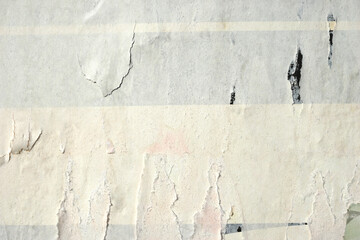 Old ripped torn blank grunge posters backgrounds creased crumpled paper backdrop surface placard empty space for text