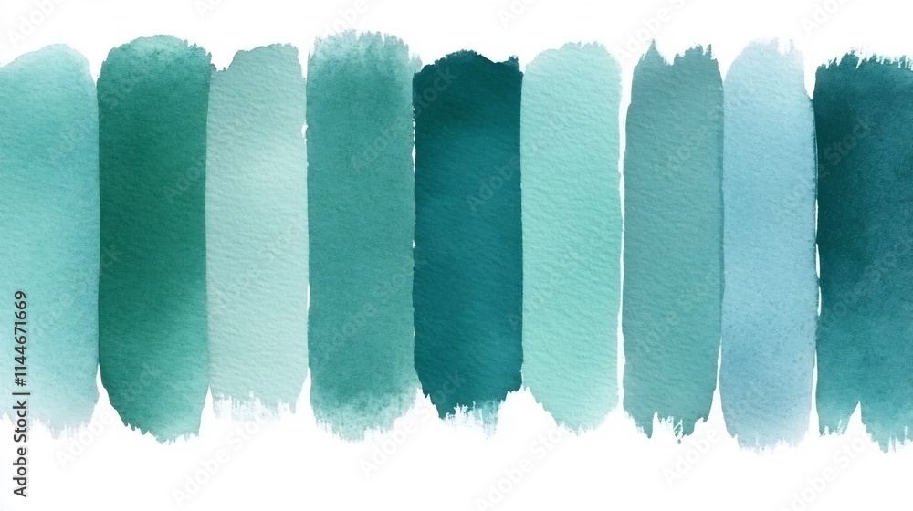 Aufkleber soft teal minimalist watercolor gradient background with subtle texture for elegant design