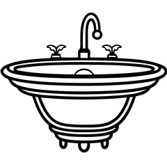 illustration of a bathroom sink