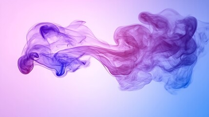 Abstract Purple and Blue Smoke Swirls Design
