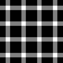 Old seamless textile plaid, styled pattern check vector. Illustration fabric texture background tartan in gray and black colors.