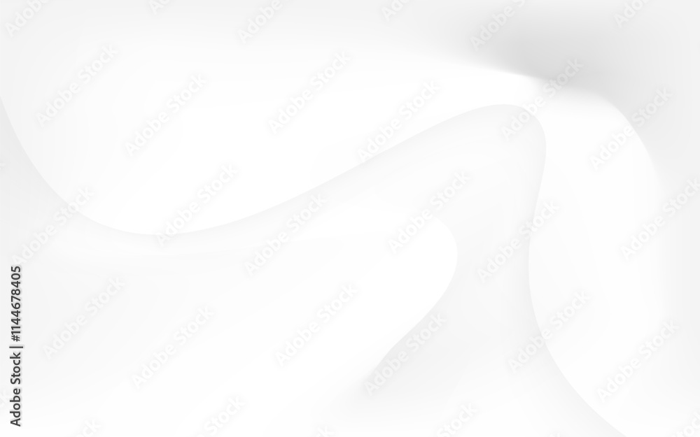Poster white abstract flowing background design wave curve minimal