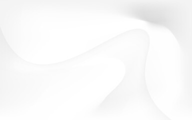 White abstract flowing background design wave curve minimal