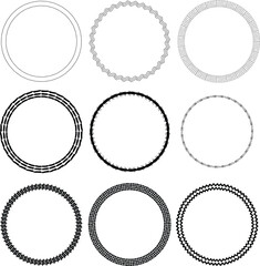 doodle circle frame