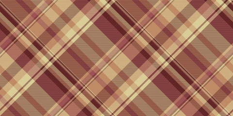 Down fabric background plaid, 50s vector textile tartan. Customized texture seamless pattern check in red and orange colors.