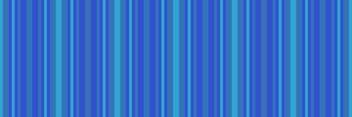Obraz premium Timensional fabric pattern texture, premium vertical vector stripe. Cover textile background seamless lines in blue and cyan colors.