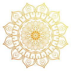 golden mandala radiance. A gold and white mandala design