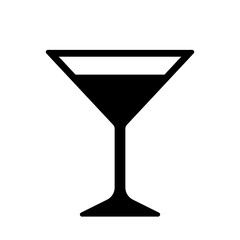Isolated Drink vector symbol, Beverage Icon, Alcohol, Martini, Bar graphic elements for Menu, Web and Banner use, Editablr stock