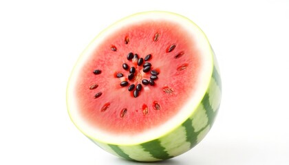 Watermelon Isolated On White Background - Slice Of Watermelon On White Background