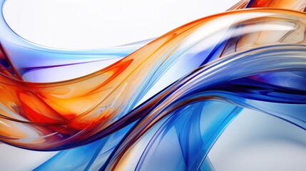 Naklejka premium vibrant abstract colorful wave glass background