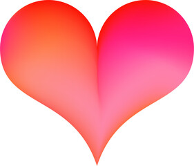 Colorful gradient Valentine's day heart