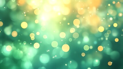 Glowing yellow circles beautifully abstract digital painting fantasy-inspired. AI Generated