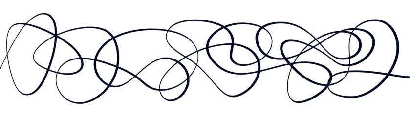 Swoosh, swash underline stroke .Abstract wavy thin line. Squiggle elements. Vector isolated illustration