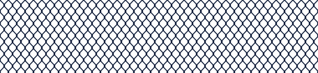 Seamless net pattern with wire mesh and grid texture. Abstract design for soccer, fishing, and sports goals in black and white. Flat vector illustration isolated on white background. © Viktoria