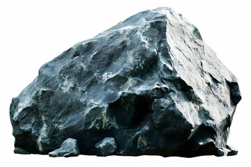 Naklejka premium Massive Gray Boulder, Rugged Surface Texture: Awe-inspiring Stone Formation Displays Natural Beauty