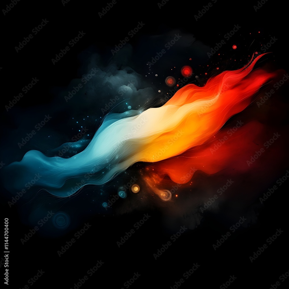 Poster pulsating intelligence a vibrant digital canvas celebrating the colorful and dynamic nature of intel