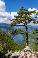 A beautiful view of Lake Perucac on the Drina river