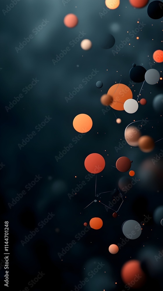 Poster elegant and minimalist digital canvas featuring clean geometries subtle gradients and a sense of ref