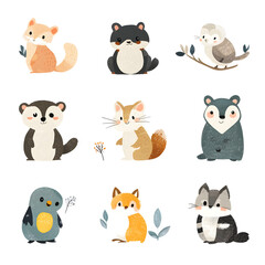 set of animals