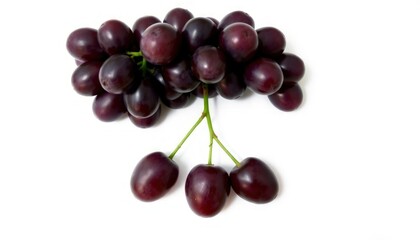 Fototapeta premium Grapes Osolated On White Background