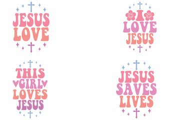 Jesus Love, I Love Jesus, This Girl Loves Jesus, Jesus Saves Lives retro keychain designs