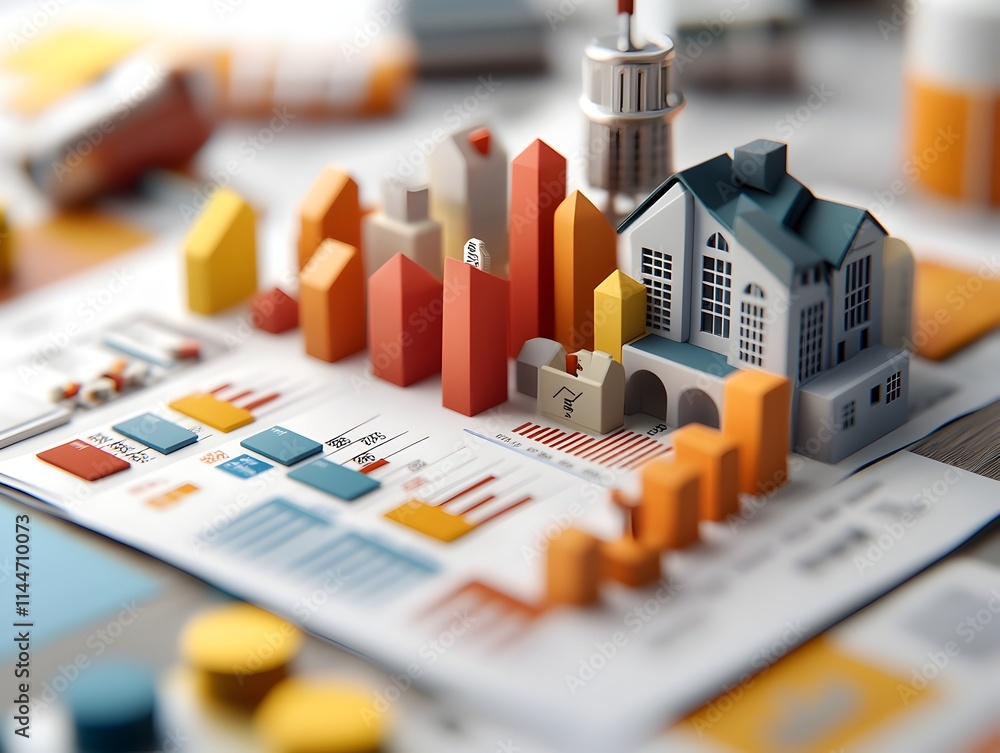 Poster detailed frequency plot of income distribution showcasing comprehensive financial statistics and com