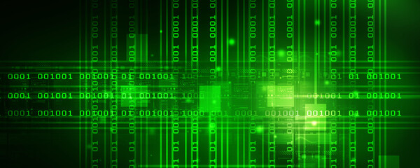 2d illustration Abstract futuristic electronic circuit technology background
