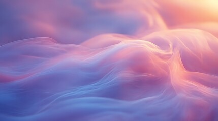 Fototapeta premium Abstract Pastel Waves Flowing Softly