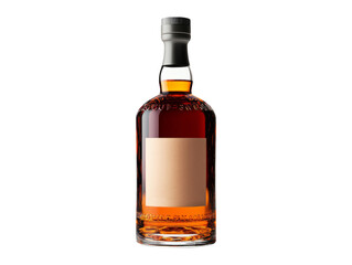 Isolated Bottle of Whiskey on Transparent Background for Design Use