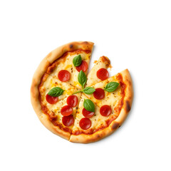 pizza isolated on white background