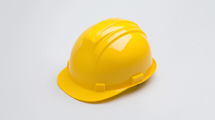 Yellow Hard Hat Safety First: A close-up shot of a standard yellow hard hat, symbolizing construction, safety, and industrial work. This image conveys a sense of responsibility and protection. 