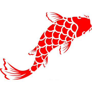 red koifish japanese. design for background, wallpaper, carpet, cloth, batik, textile, embroidery, sarong, interior decoration, floor, curtain, fabric print, silk