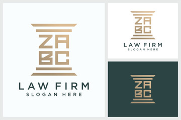simple and elegant law firm letter logo, justice logo, simple and elegant law firm letter vector logo, dark green and white background
