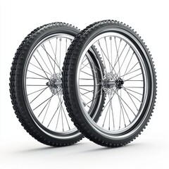 Fototapeta premium Mountain bike wheels for high-performance outdoor adventures available for purchase
