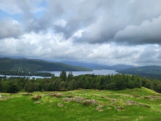 Obraz premium Scenic view over Lake Windermere