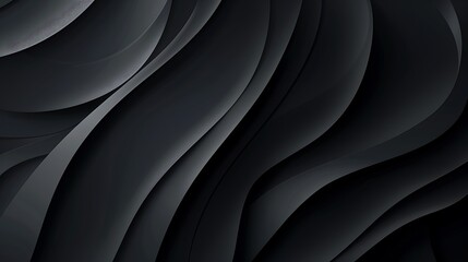 Fototapeta premium Abstract Dark Waves: A Study in Shades of Black