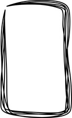 Rectangle doodle simple frame