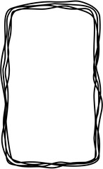 Rectangle doodle simple frame
