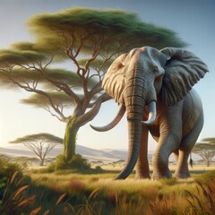 Obraz premium African Elepfant 