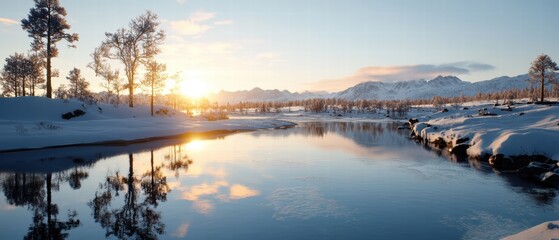 Serene Winter Sunrise