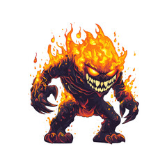 Vector Lava Monster