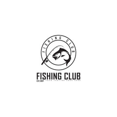 Fish logo design. Fishing logo Illustration design vector