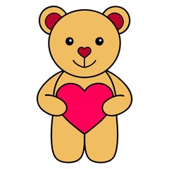teddy bear with heart